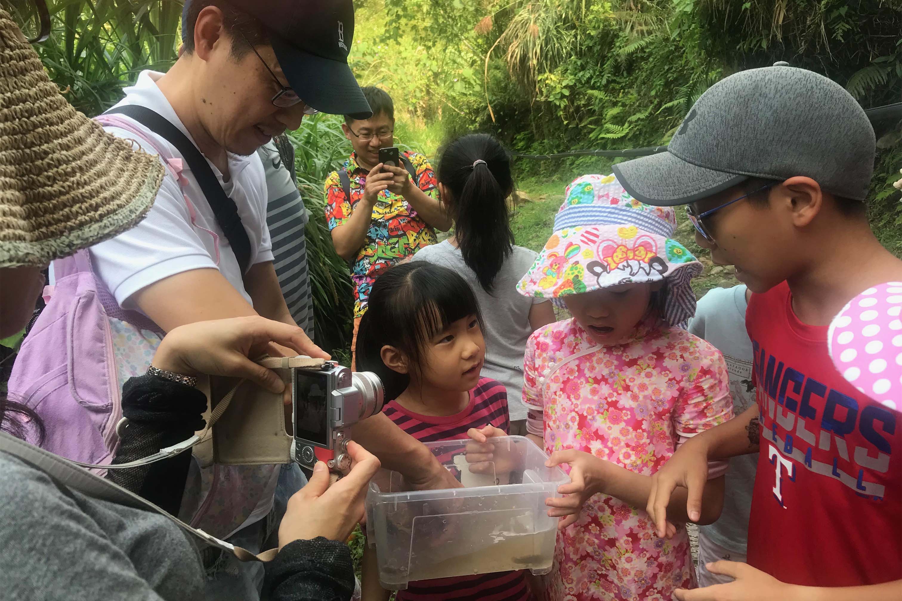 魚蝦探索體驗(桃米休閒農業區提供)