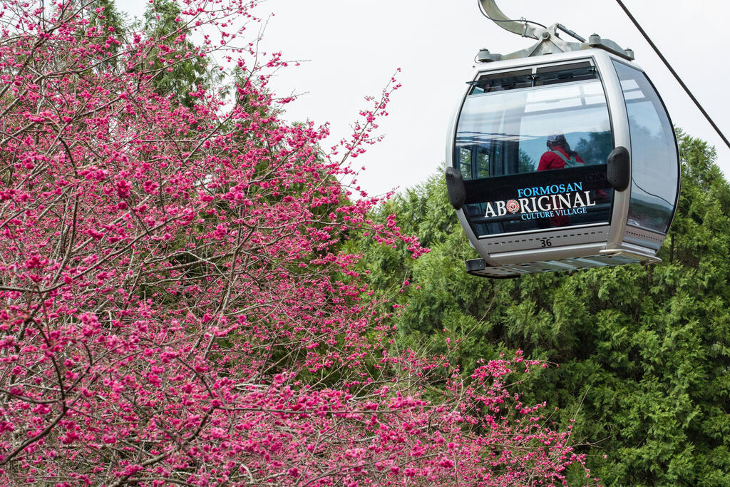 You can take the ropeway to enter the most fun