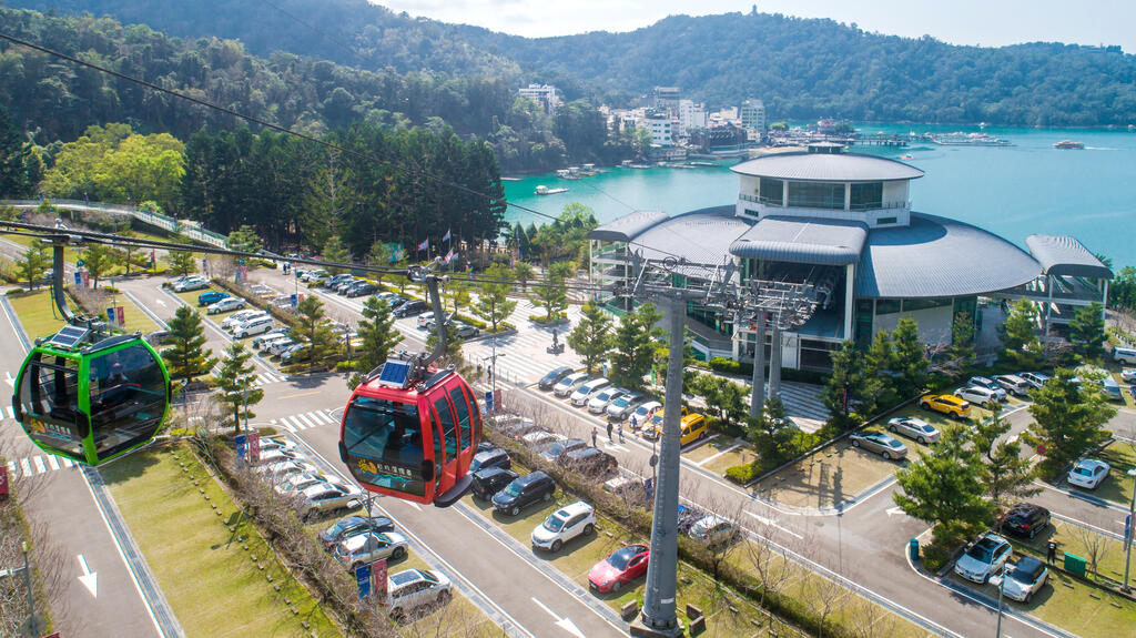 Sun Moon Lake Station lies to the south east of Sun Moon Lake