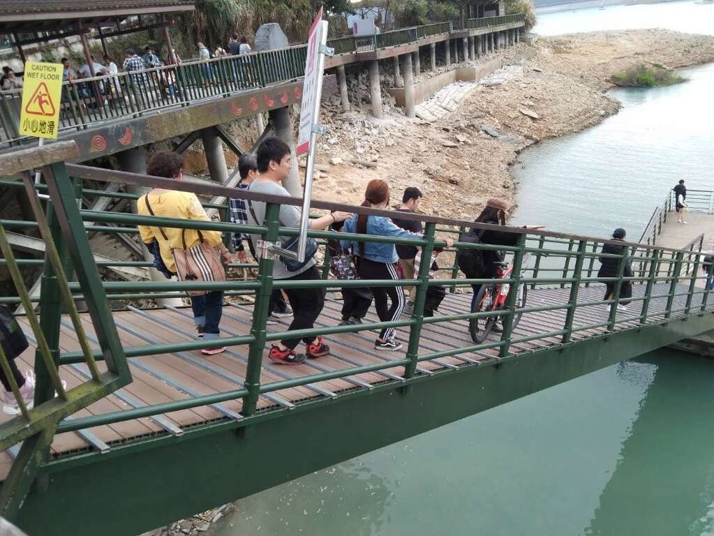 Water level has lowered at Sun Moon Lake Reservoir 