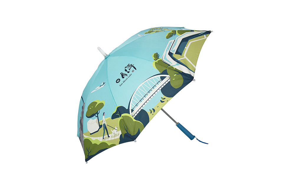 《日月潭新八景紀念傘》健步自動直傘