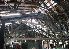 展示館採用「新與舊的交疊」覆屋保存舊屋架的設計理念