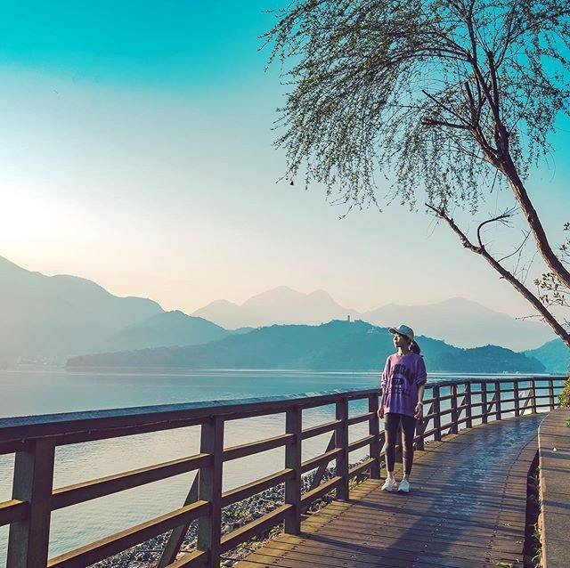 清晨來日月潭散步超舒服😌