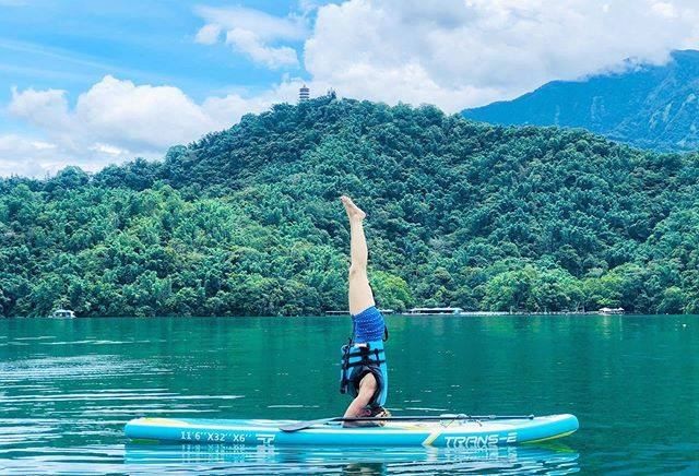 一起來挑戰水上平衡🤸🏻‍♀️
