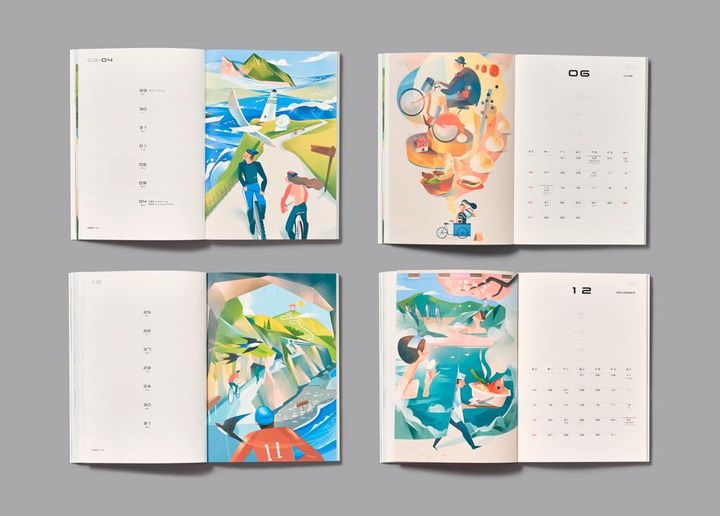 想不想要 #2021自行車旅遊年 記事本和月曆