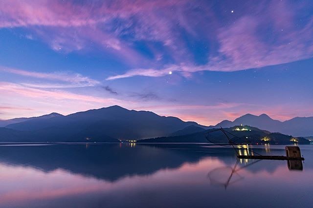 日月潭最浪漫的天空