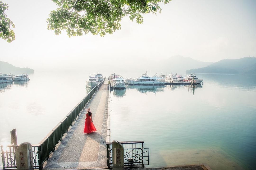 清晨的日月潭總是充滿仙氣