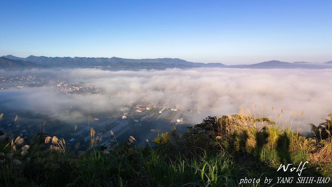 山城風景鋪上一層棉花糖☁