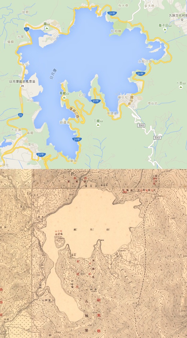 打開google地圖看日月潭系列3/3