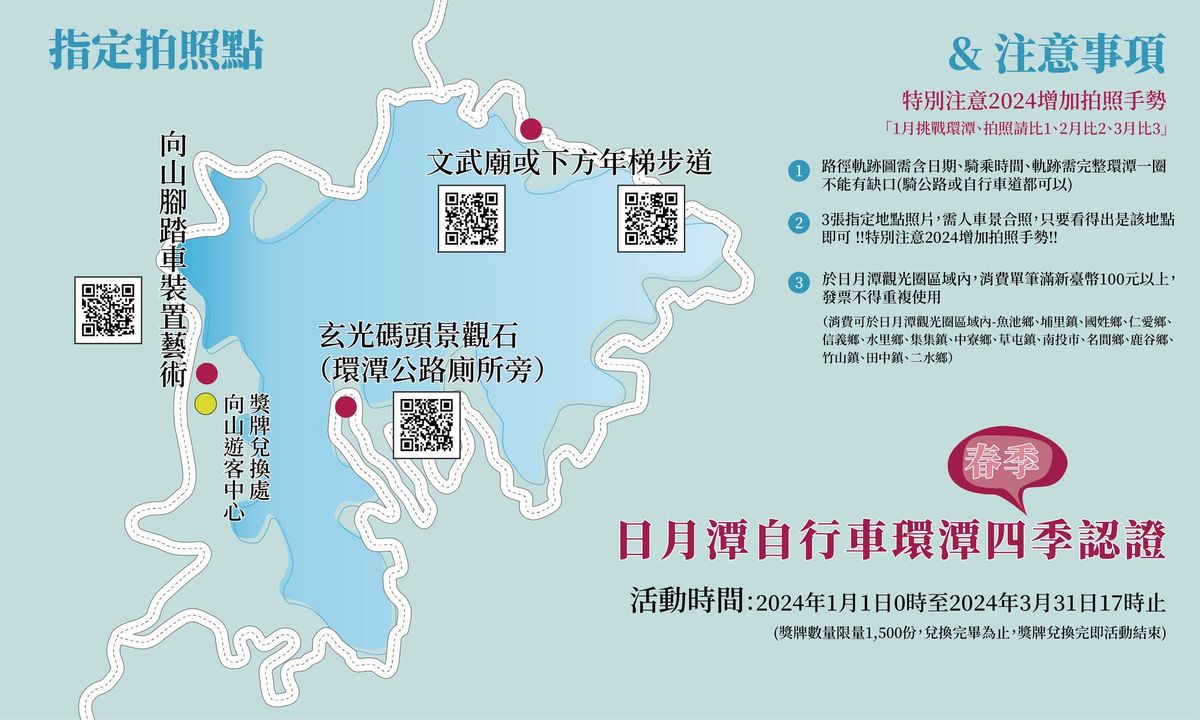 2024 ◖日月潭自行車環潭 #四季認證 活動◗