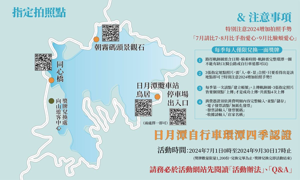 💫〚2024日月潭自行車環潭 #四季認證 活動〛系列4/4