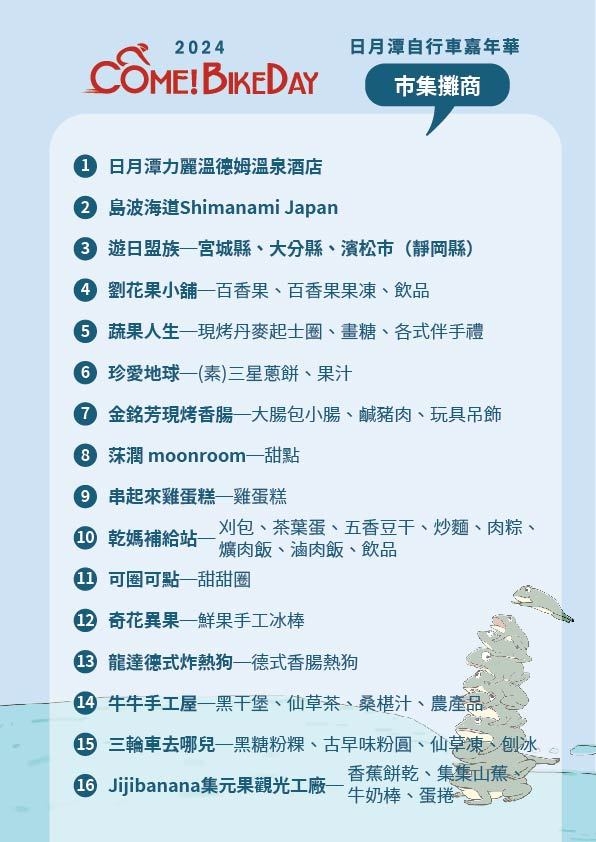 💫〚倒數準備❗️2024日月潭Come!BikeDay自行車嘉年華就要登場啦❗️〛系列2/5