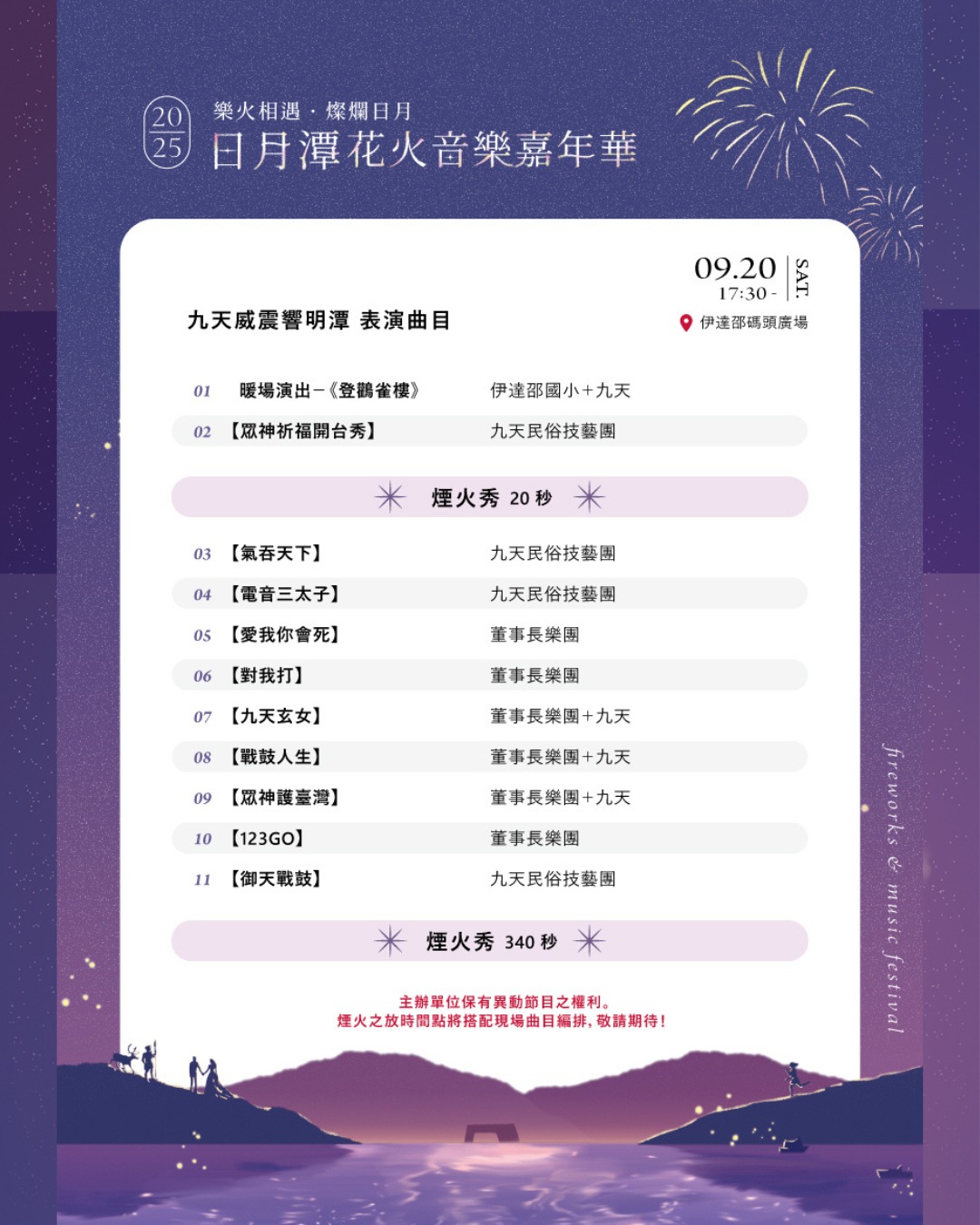 2025日月潭花火音樂嘉年華
