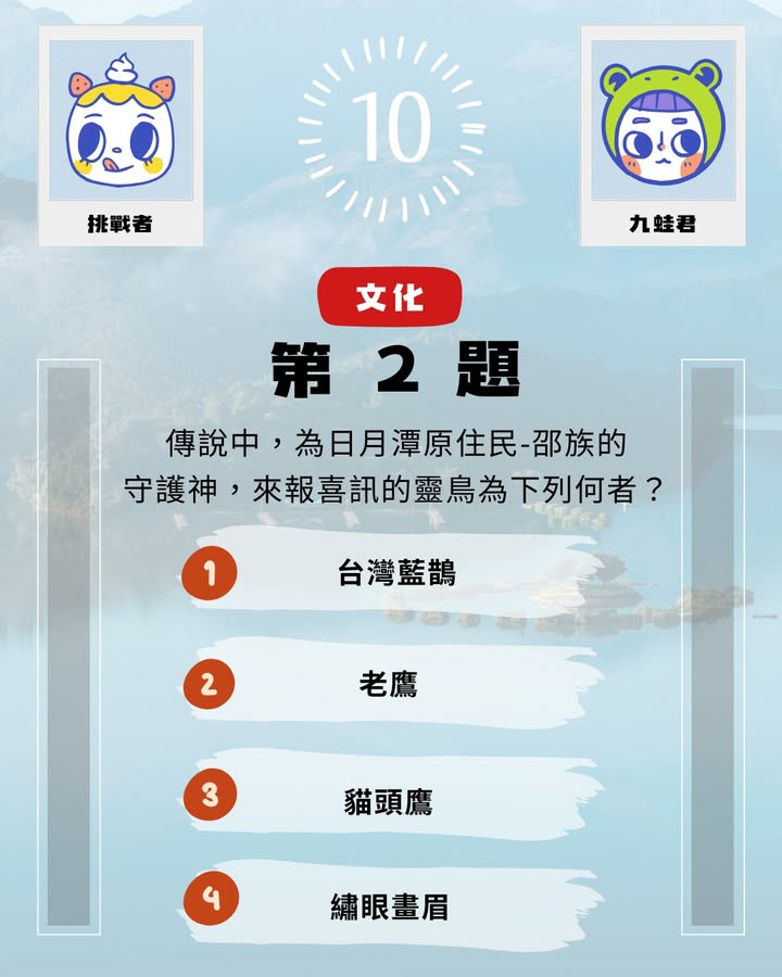 #日月潭知識王 ▸ 12月挑戰系列2/7